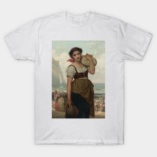 Laveuse D'etretat by Hugues Merle T-Shirt